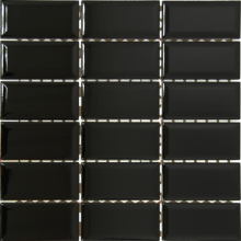 Плитка керамическая Metro Tiles Мозаика черная k5235934 (5х10) (30х30) купить