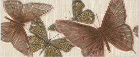 Бордюр Fantasia бежевый (23х9,5) 09021 бабочки купить
